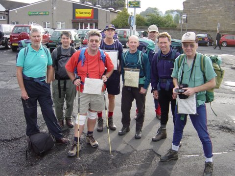 All together for the start of the walk