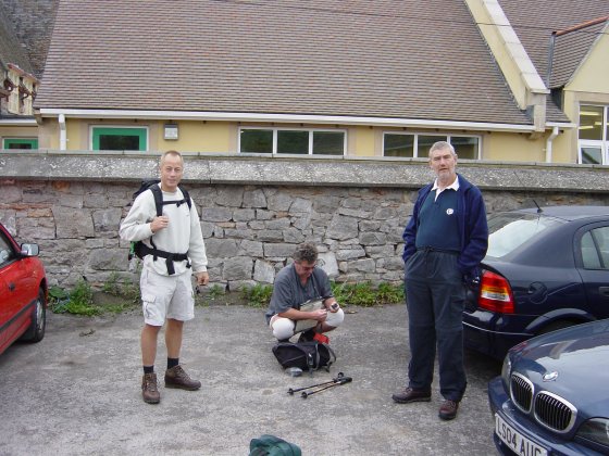At the youth hostel, ready for the off!