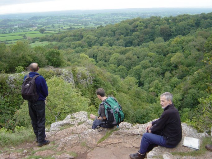 Weston-Super-Mare in the far distance (I think).