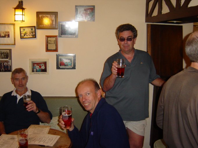 Pat, Steve & Dick imbibing