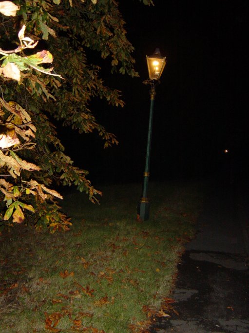 The stagger back was light by gas lamps. Then one for the road in the Railway