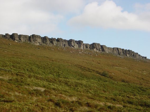 Stanage Edge in the distance