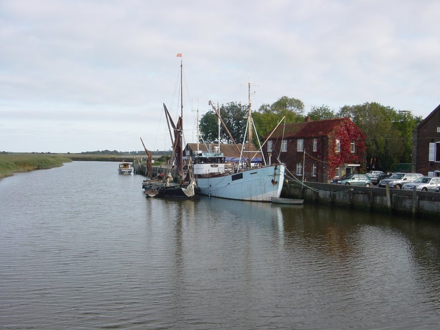 The Maltings in Snape later that day. Look! The tides in!