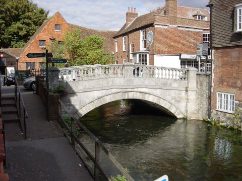 View of the 2nd hostel with the very nice man that runs it