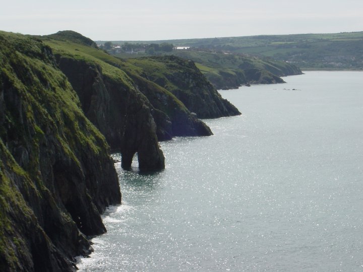 Just before Fishguard harbour in Andy's walking group