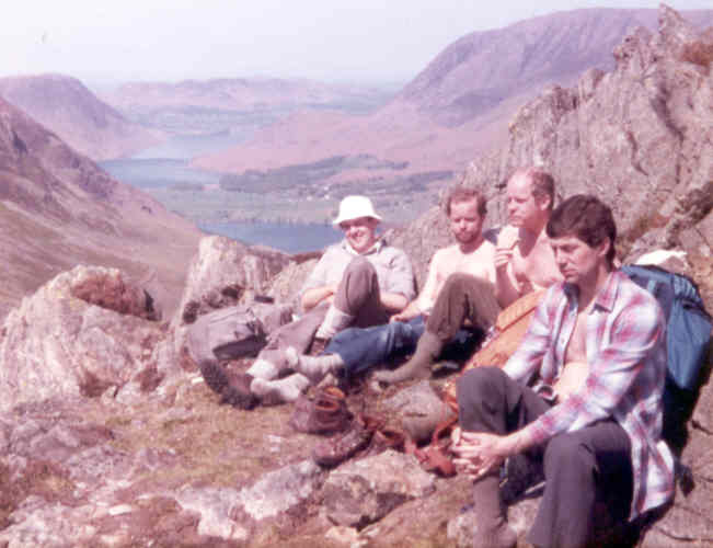 Near Haystacks, Buttermere (Roland Carr, Mick Parish, Alan Wilson & ??).