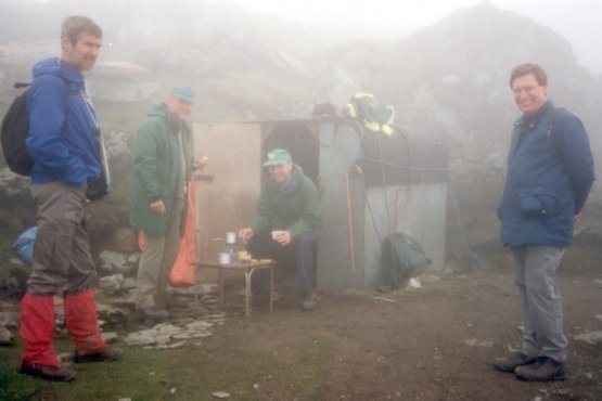 Tea up near Snowdon summit.